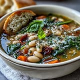 Tuscan White Bean Spinach Soup