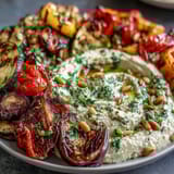 Grilled Veggie Hummus Platter