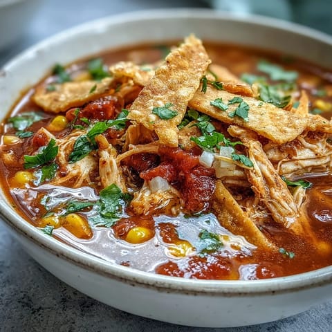A rustic table spread showcases Best Chicken Tortilla Soup topped with sliced avocado, fresh cilantro, and lime wedges.