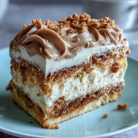 Baked Biscoff Cake Lotus Frosting