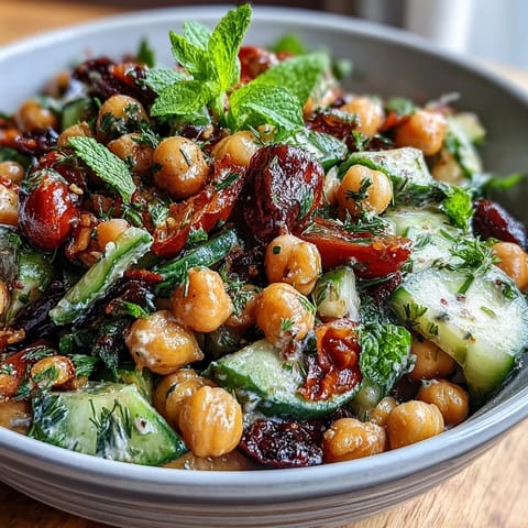 Healthy Easy Cucumber Chickpea
