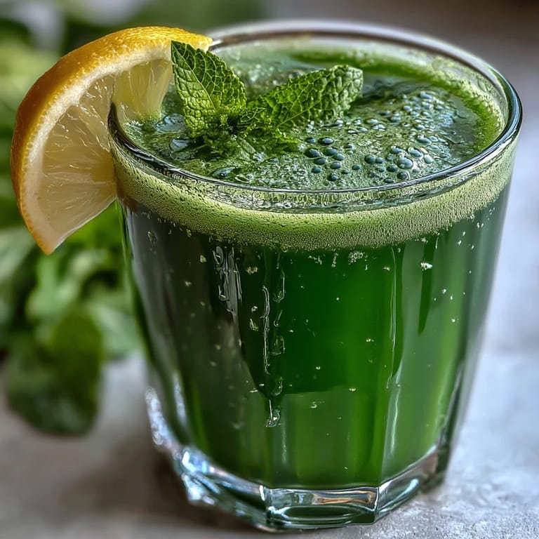 A pitcher of freshly blended Celery Ginger Lemon Juice ready to pour, capturing the crisp and zesty morning beverage vibe.