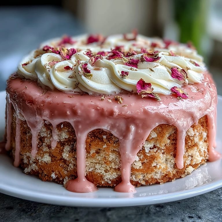Beautiful Bridal Shower Rosé Velvet Cake with delicate rosé buttercream frosting.