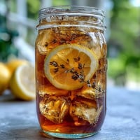 Lavender Honey Lemonade Pitcher with fresh lemon slices and lavender sprigs, a refreshing floral drink for spring.