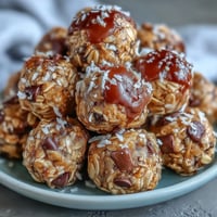 Wholesome oat bites with creamy peanut butter, honey, and mini chocolate chips—perfect for a quick, energizing snack on the go.