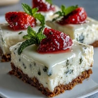 Skyr Lemon Cheesecake Bars featuring a zesty, creamy filling and biscuit crust.